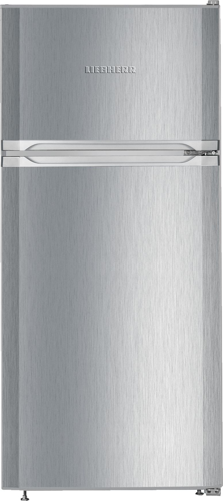Image of Liebherr SmartFrost CTele 2131 124cm 80/20 Small Fridge Freezer - Silver - E Rated, Silver